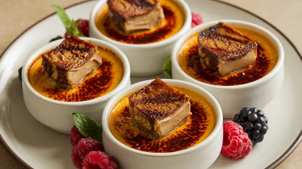 crème brûlée au foie gras
