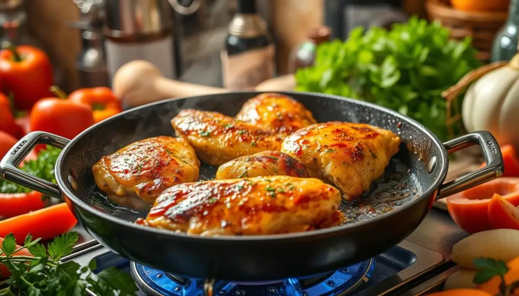 filet de poulet à la poêle