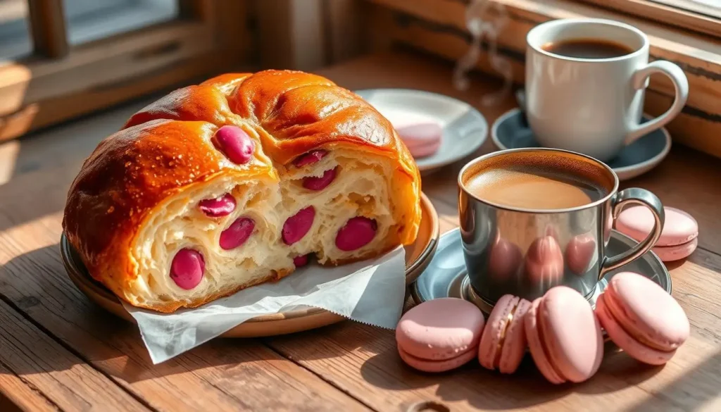 brioche aux pralines roses