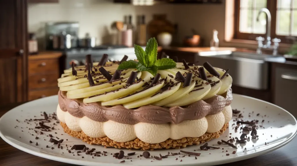 Bavarois poire chocolat 